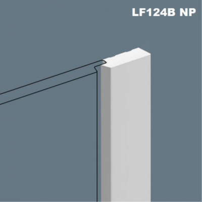 LF124B NP белый финишный молдинг