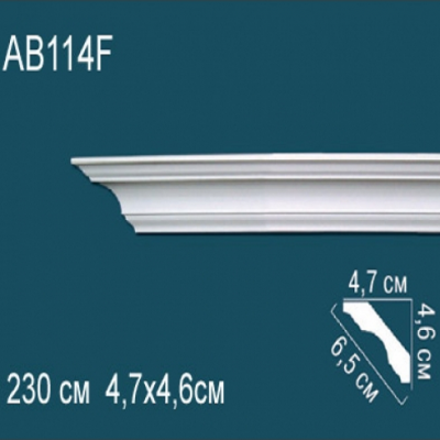 Карниз потолочный гладкий AB114F 46х47