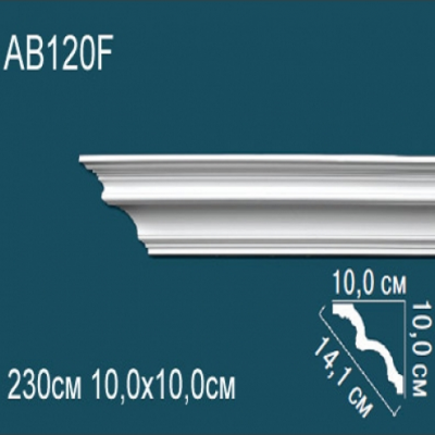 Карниз потолочный гладкий AB120F 100х100