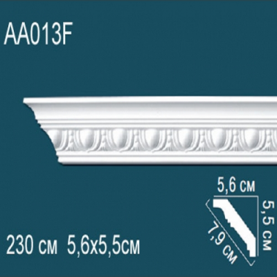 Карниз потолочный с рисунком AA013F 55х56
