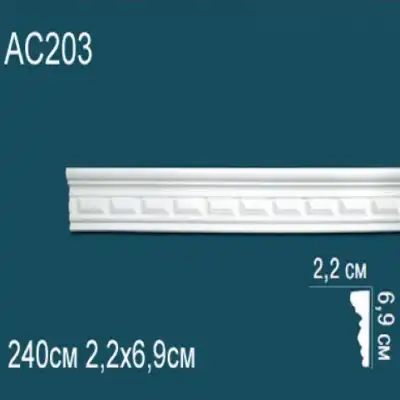 Молдинг бордюр с рисунком AC203 69x22