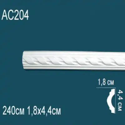 Молдинг бордюр с рисунком AC204 44x18