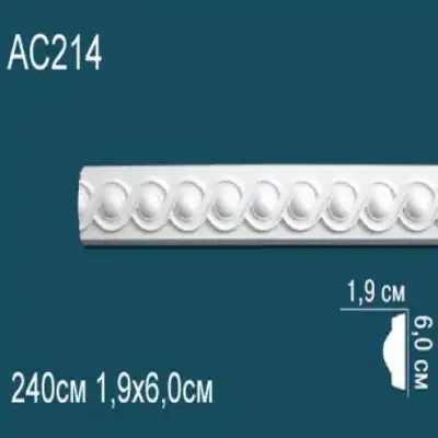 Молдинг бордюр с рисунком AC214 60x19