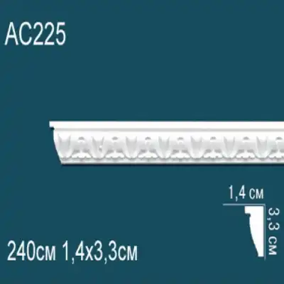 Молдинг бордюр с рисунком AC225 33x14