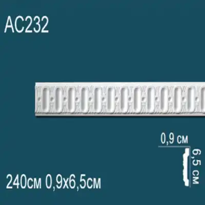 Молдинг бордюр с рисунком AC232 65x9