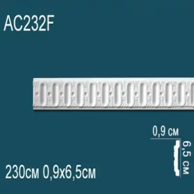 Молдинг бордюр с рисунком AC232F 65x9