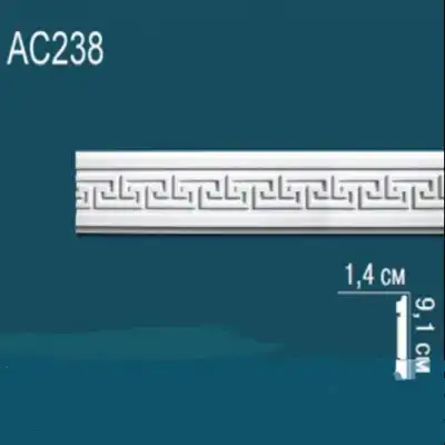 Молдинг бордюр с рисунком AC238 91х14
