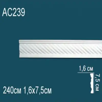 Молдинг бордюр с рисунком AC239 75х16