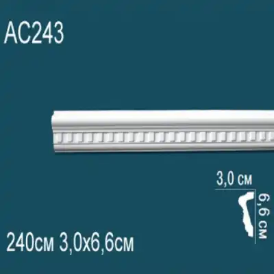 Молдинг бордюр с рисунком AC243 66x30