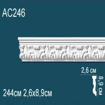 Молдинг бордюр с рисунком AC246 89x26
