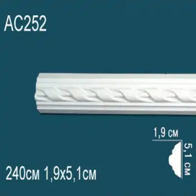 Молдинг бордюр с рисунком AC252 51x19