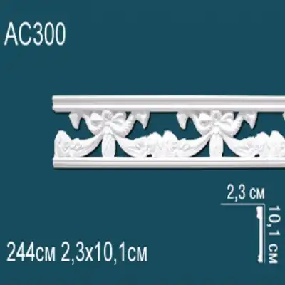 Молдинг бордюр с рисунком AC300 101x23