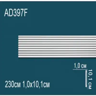 Молдинг бордюр гладкий AD397F 101x10