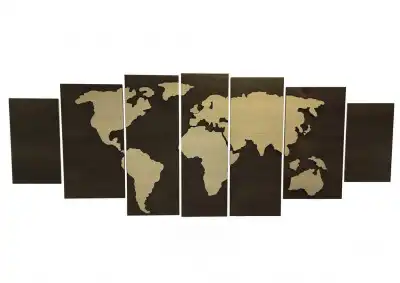 3D панели Карта мира 180х550см