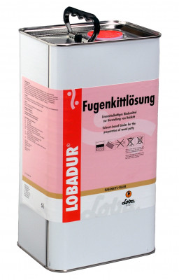 Шпатлёвочная масса на основе растворителей Lobadur Fugenkitt, 5 литр.
