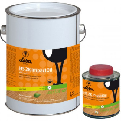Цветное двухкомпонентное масло Lobasol HS 2K ImpactOil Color грэй 0,10 литр.