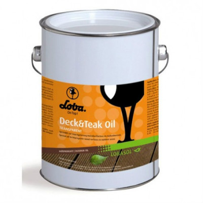 Цветное масло для наружных работ Lobasol Deck & Teak Oil Color Банкирай Тёмный 2,5 литр.