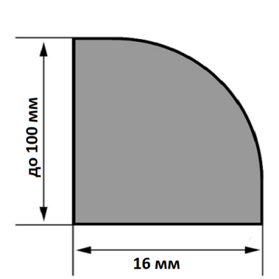 МДФ ширина до 100х16х2440 мм (выкрас по RAL и NCS)