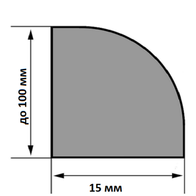 ширина до 100х15х2400 мм Дуб без покрытия (шпон) 