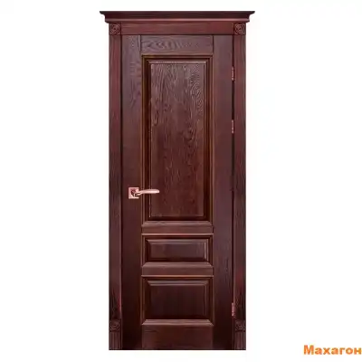 Дверь дубовая Аристократ №1 (2000х600, 700) мм махагон, венге, античный орех