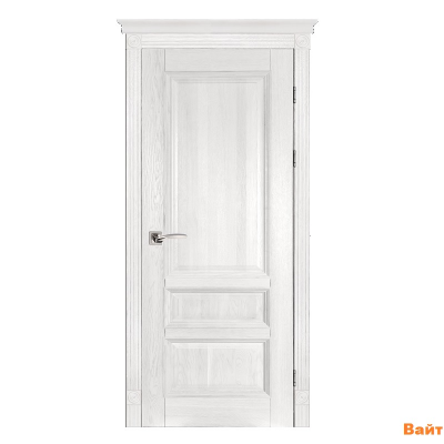 Дверь дубовая Аристократ №1 (2000х600, 700) мм белый, вайт, слоновая кость, скай, грей, крем