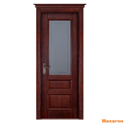 Дверь дубовая Аристократ №2 (2000х600, 700, 800, 900) мм махагон, венге, античный орех