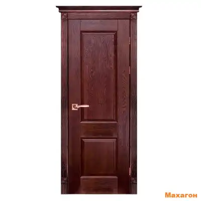 Дверь дубовая ПВДГ Классик №1 (2000х600, 700) мм махагон, венге, античный орех, белый, вайт, слоновая кость, скай, грей, крем