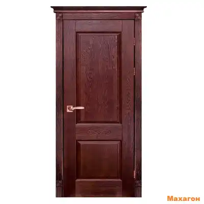 Дверь дубовая ПВДГ Классик №4 (2000х800, 900) мм махагон, венге, античный орех, белый, вайт, слоновая кость, скай, грей, крем