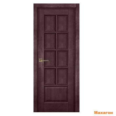 Дверь дубовая ПВДГ Лондон (2000х600, 700, 800, 900) мм махагон, венге, античный орех