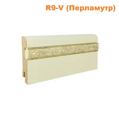МДФ 80х16х2440 R9-V вставка перламутр, престиж 10х18 грунтованный