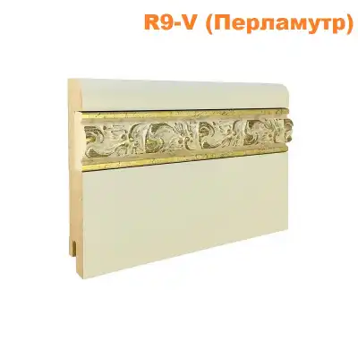 МДФ 150х16х2440 R9-V вставка перламутр, престиж, серебро 12х30 выкрас RAL и NCS