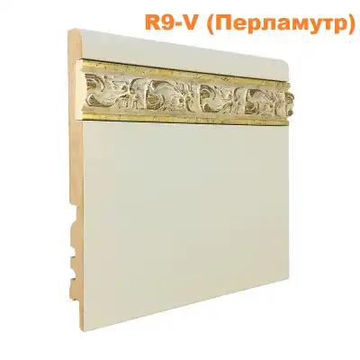 МДФ 200х16х2440 R9-V вставка перламутр, престиж, серебро 12х30 выкрас RAL и NCS