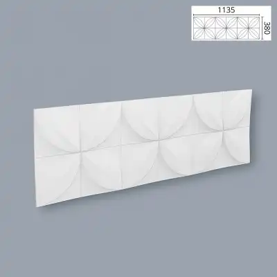 Стеновая панель 3D Цветы (FLOWERS)