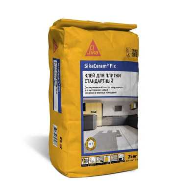 SikaCeram® Fix 25кг для укладки плитки размером до 50х50 см