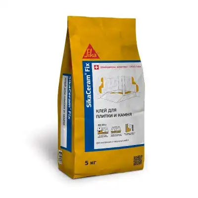 SikaCeram® Fix 5кг для укладки плитки размером до 50х50 см