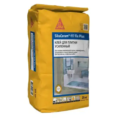 SikaCeram®-117 Fix Plus 25 кг для укладки керамической плитки и керамогранита