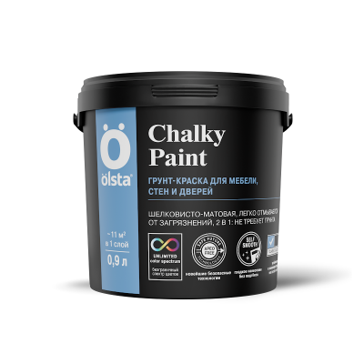 CHALKY PAINT (база С) 0.9 л для мебели и дверей