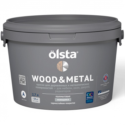 WOOD&METAL (база А) 0.9 л по дереву и металлу 