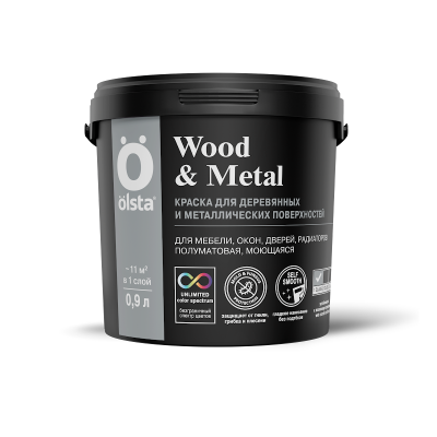 WOOD&METAL (база А) 0.9 л по дереву и металлу 