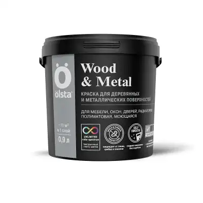 WOOD&METAL (база А) 0.9 л по дереву и металлу 