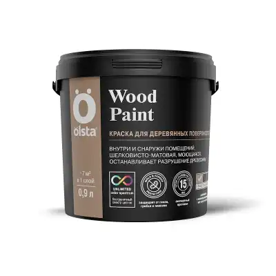 WOOD PAINT (база А) 0.9 л универсальная по дереву 