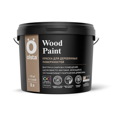 WOOD PAINT (база С) 9 л универсальная по дереву