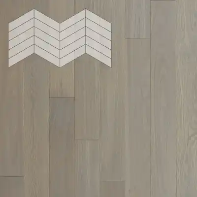 Дуб Рустик Concrete лак 400х125х14/3 мм французская ёлочка