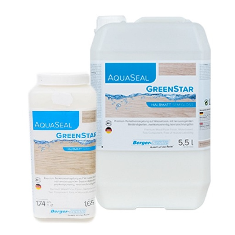 двухкомпонентный экологичный полиуретановый на водной основе «Berger Aqua-Seal GreenStar» 5.5л
