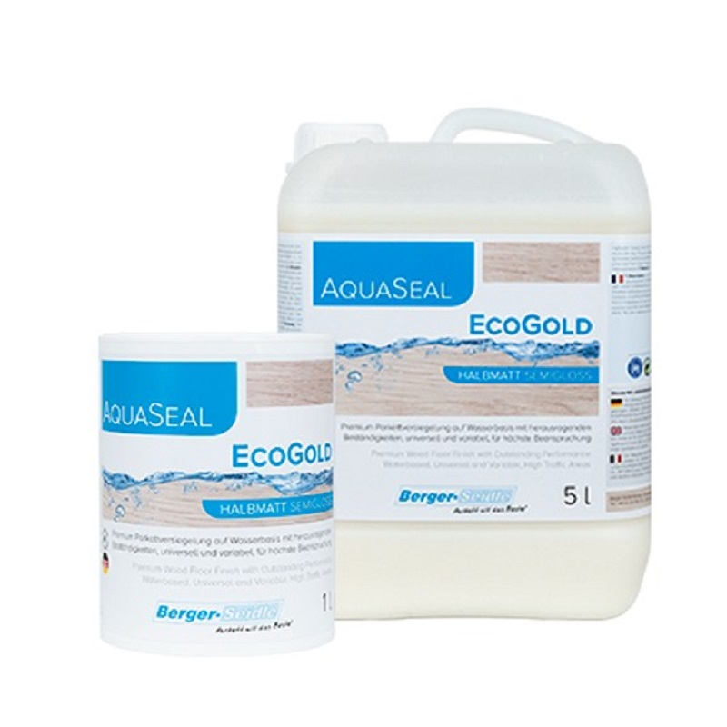 однокомпонентный акрилово-полиуретановый на водной основе «Berger Aqua-Seal EcoGold» 1.65л