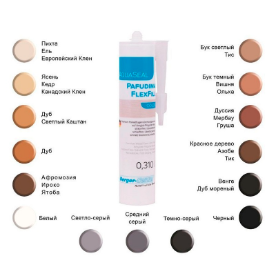 Упруго-эластичный герметик для широких щелей «Berger Aqua-Seal Pafudima FlexFill Color» 0.31л