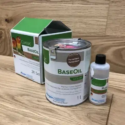 цветное двухкомпонентное для дерева "Berger BaseOil Color 2K" 1.1л
