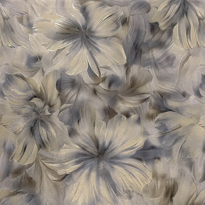 MK64303 мотив крупные цветы сине серые