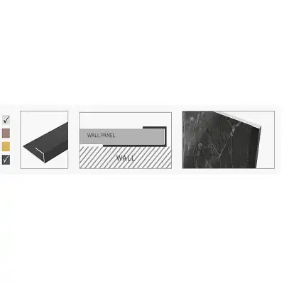 Торцевая планка серебро 14x2950мм