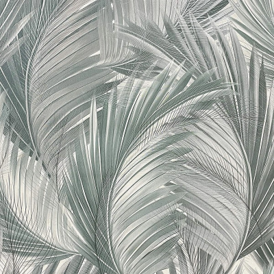 HK66052 мотив листья серо-зеленые